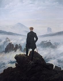 Caspar David Friedrich.El caminante sobre el mar de nubes.(1817)